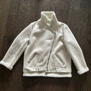 Zara double-faced biker jacket